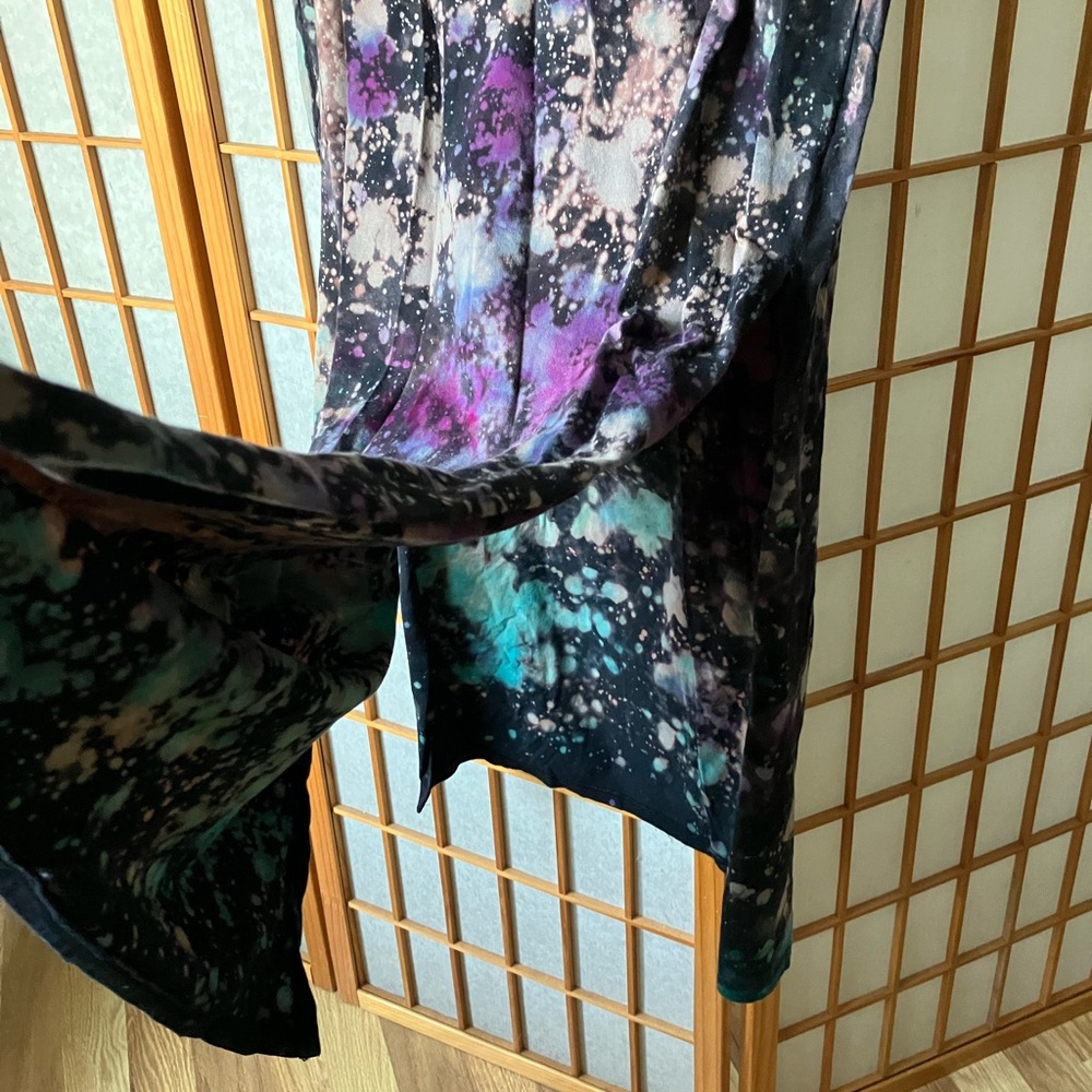 OOAK Handmade Tie Dye! Small 100% Cotton T-Shirt Maxi Dress With Pockets - Picture 5 of 8
